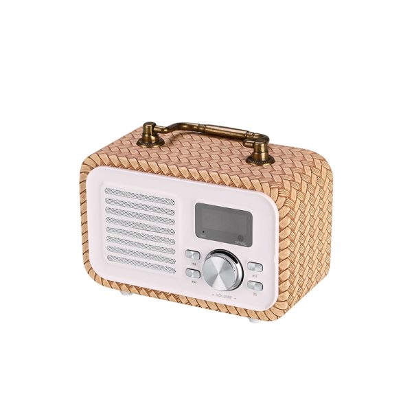 Haut-parleur Bluetooth BL11 en bois tissé