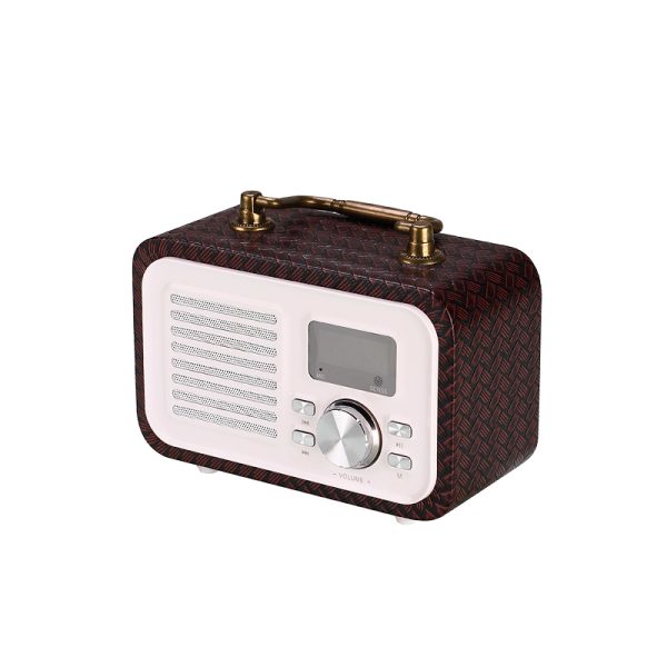 Haut-parleur Bluetooth BL12 en bois tissé
